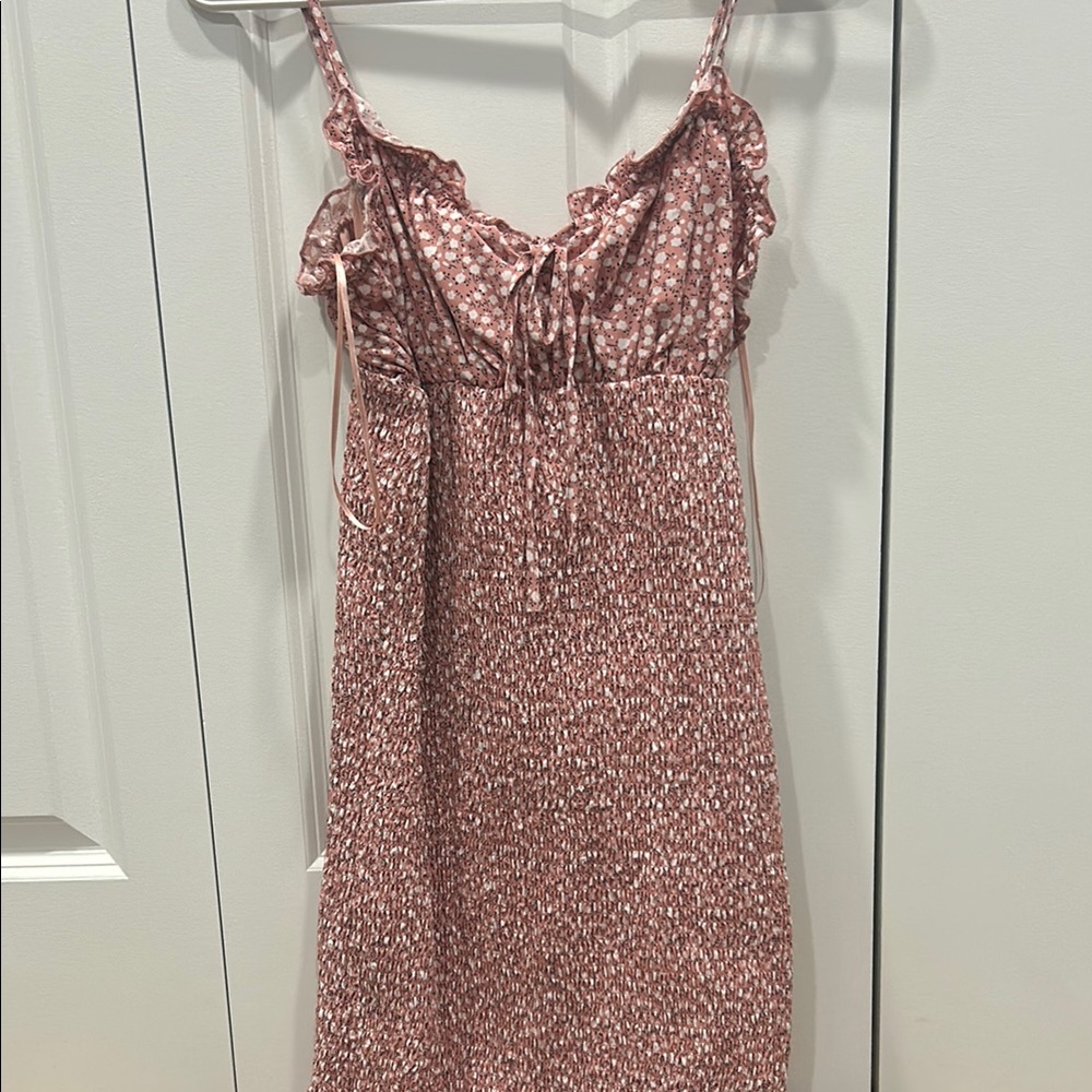 Pink Patterned Dress